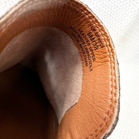 Lucky Brand Taupe Suede Stayci Pointed Toe Cone Heel Ankle Boots 8 NWOB - Picture 8 of 14